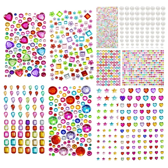 Pegatinas autoadhesivas DOCLWF para manualidades, 2774 unidades