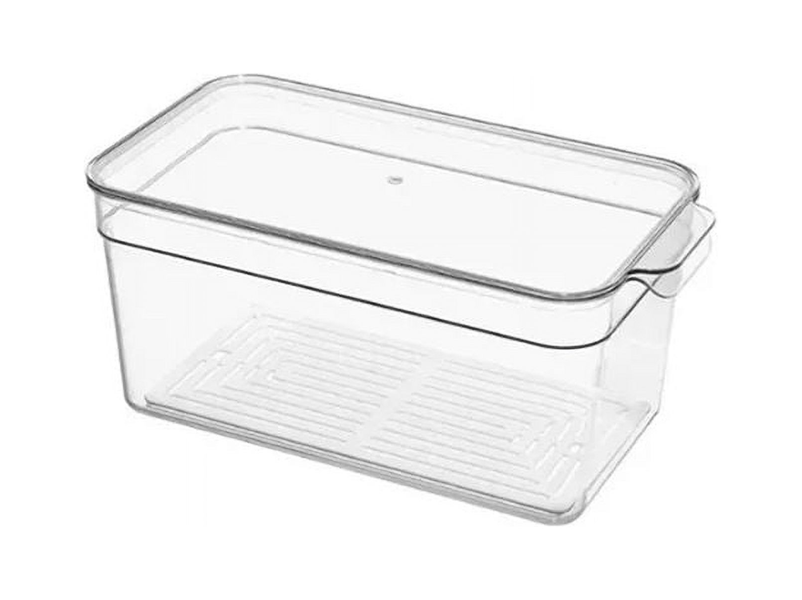 Genérico - Organizador Refrigerador Cocina Acrilico Con Tapa