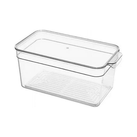 Organizador Refrigerador Cocina Acrilico Con Tapa