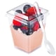thumbnail image 1 of Vasos de plástico para postres EASERCY, paquete de 50 unidades, 150 ml, con tapas y cucharas, 1 of 7