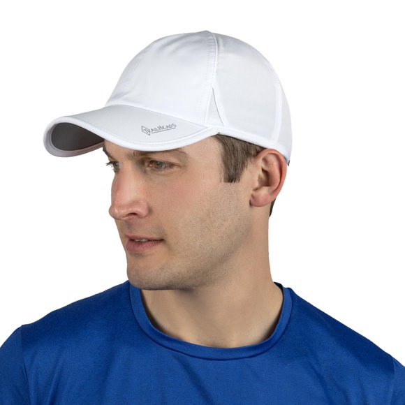 Gorra para correr TrailHeads con protección UV, ligera, blanca, para hombre