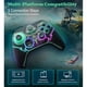 thumbnail image 2 of Mando inalámbrico Bluetooth para PC y Switch: compatible con Steam, Android eiOS, incluye adaptador inalámbrico USB, iluminación RGB y joysticks y gatillos de efecto Hall.-Negro, 2 of 9
