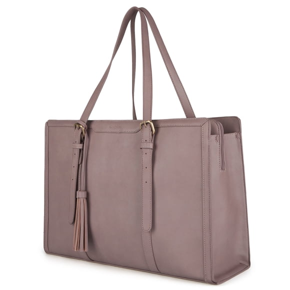 Ecosusi Bolso Tote de Oficina para Notebook 15.6'' con Cierre Magnético Lila