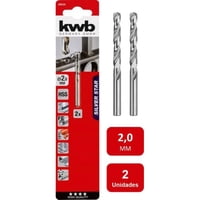 Kwb - Broca Acero Rápido Hss Silver 2.0Mm 2Un.