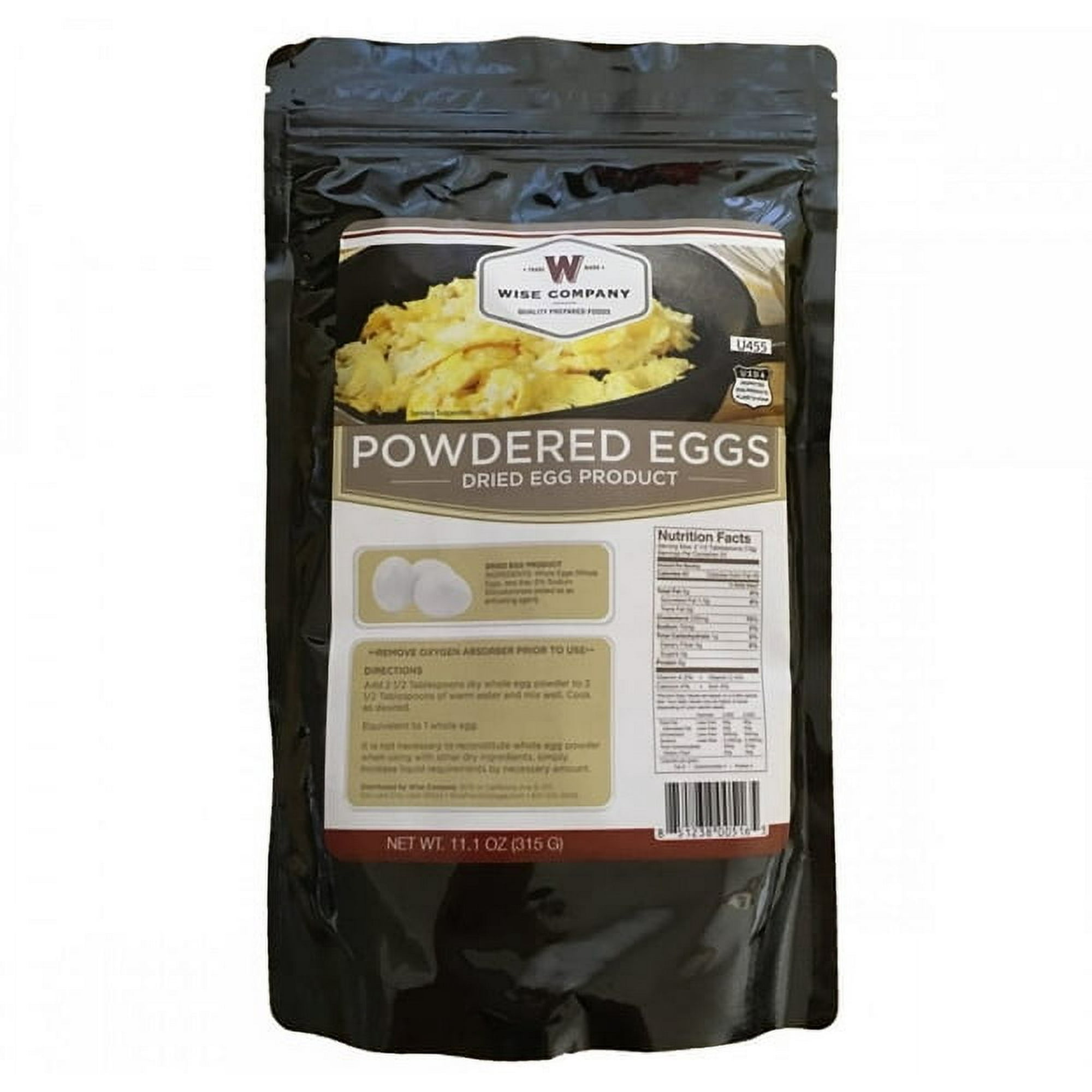 Wise Snacks - Wise Eggs Huevos Liofilizados En Polvo Proteina 24 Servicios