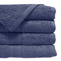 Lourdes - Toalla De Mano 45×90 Cm / Azul Piedra –