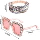 thumbnail image 2 of Conjunto de 5 piezas de accesorios de discoteca de los años 70, pendientes de bola, collar, pulsera, diadema brillante y gafas de sol para mujeres, 2 of 7