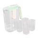 thumbnail image 4 of Jarra Hermética Transparente Para Bebidas Con 4 Tazas, Jarra De Té Helado Para Té, Café, Verde, 4 of 5