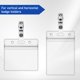 thumbnail image 5 of Clips para gafete Orcielo 100 uds transparentes 2,5 cm × 7,6 cm, 5 of 7