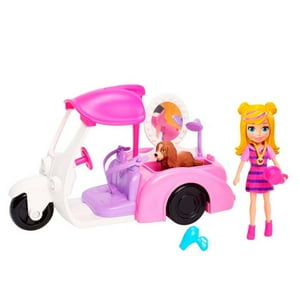 Genérico - Juguete Auto Baño Perritos Infantil Rosado Polly Pocket