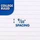 thumbnail image 5 of Cuaderno Mead de 3 materias, rayado college, 24 x 14 cm, 150 hojas, 5 of 9