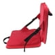 thumbnail image 3 of Cojín de asiento de estadio portátil con respaldo, cojín plegable para asientos de gradas, rojo, 3 of 8