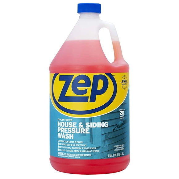 Cubiertas concentradas House/Siding Wash Zep INC de 3,8 L, 5000 pies cuadrados