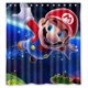 thumbnail image 1 of Cortina de ducha de Super Mario con diseño de dibujos animados de Adventure, con ganchos, tamaño 66 x 72 pulgadas, 1 of 3