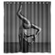 thumbnail image 1 of Cortina de ducha de diseño especial con diseño de bailarina de pole dance sexy, juego de cortina de baño con ganchos, tamaño 66 x 72 pulgadas, 1 of 3