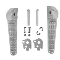 Ioensy - 2X Reposapiés Traseros Para Motocicleta Honda, Juego De Reposapiés Traseros, Color Plateado