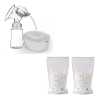 Genérico - Extractor Eléctrico Leche Materna Sacaleche + 30 Bolsas