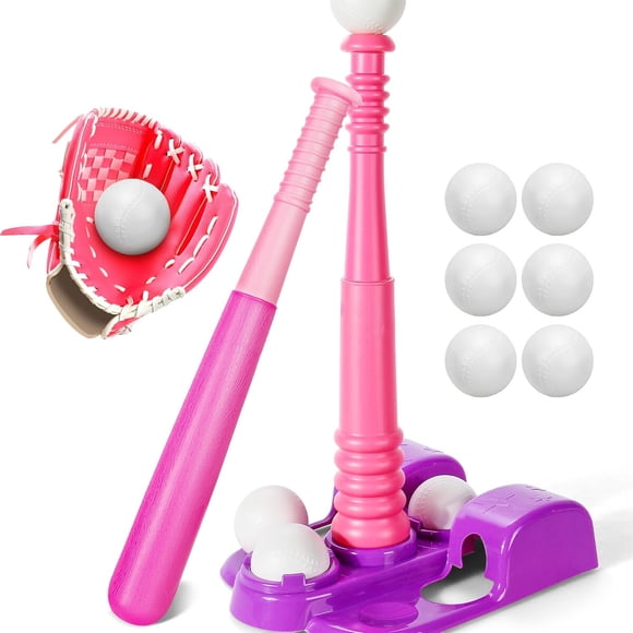 Set T-Ball TOY Life Rosa 3 a 12 años, 6 pelotas