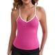 thumbnail image 1 of INSPIRE CHIC Camiseta de Tirantes de Mujer con Cuello en V, Tirantes Finos, Ajuste Ceñido, Elástica, Recortada, Atlética, M Rojo Rosado, 1 of 6