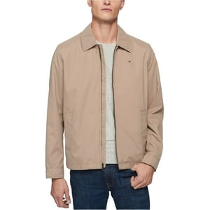 Chaqueta Tommy Hilfiger Ligera De Microsarga Para Golf Para Hombre, Color Caqui Oscuro