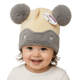thumbnail image 3 of GORRO DE LANA INFANTIL DISEÑO RATON CON CHIPORRO Y POMPONES BEBE UNISEX, 3 of 3