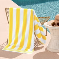 Nautica - Toalla De Playa 100% Algodón 163X81 Cabana Amarilla