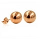 thumbnail image 1 of Aros Esferas 8mm Hipoalergénicos Puntos Gold Rose, 1 of 3
