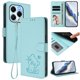 thumbnail image 2 of Funda de Gato tipo Libro para Infinix Note 40X 5G, Verde Claro, 2 of 6