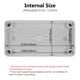 thumbnail image 3 of Caja de conexiones LeMotech IP67 impermeable 16 x 8 x 10 cm gris, 3 of 8