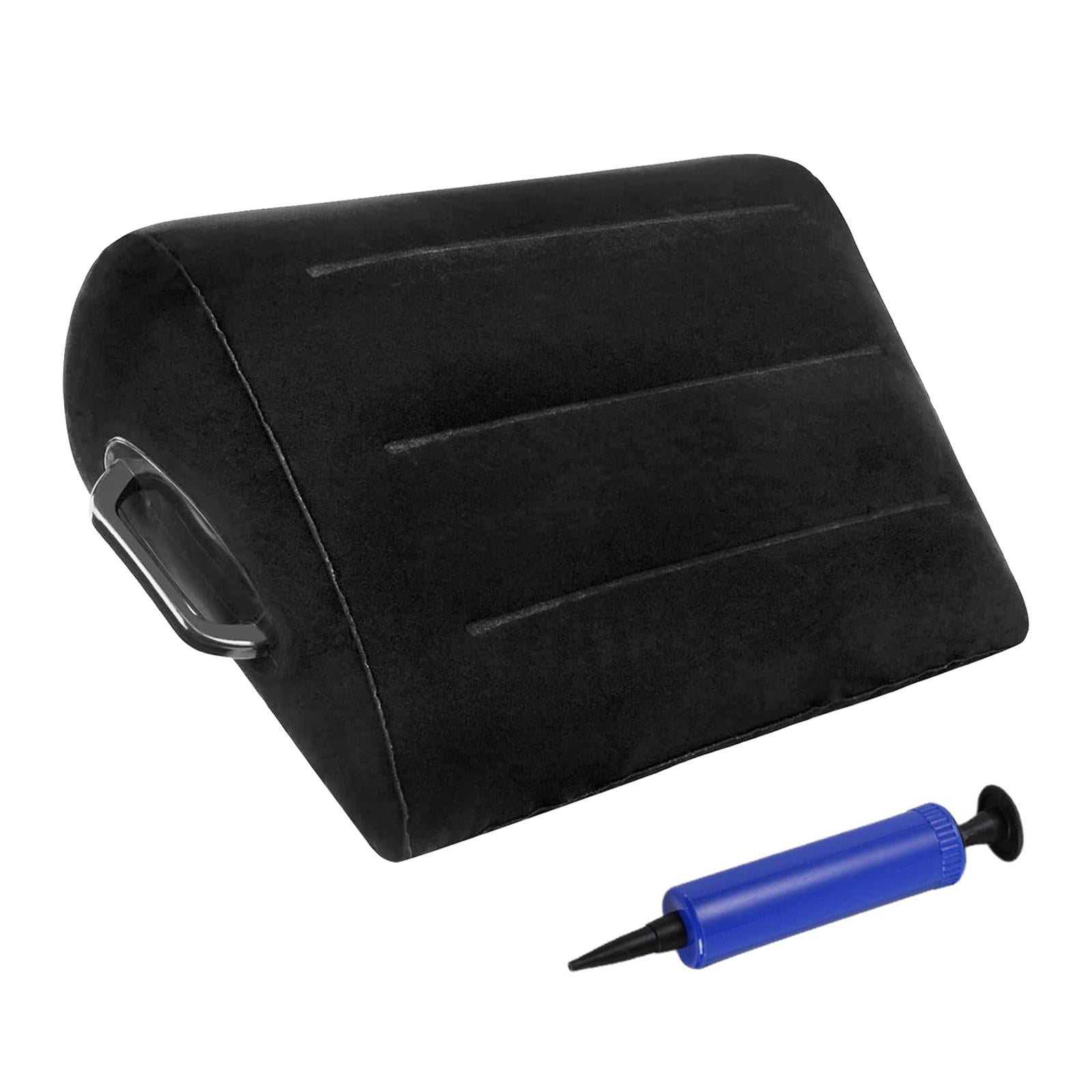 Magideal - Almohada Para Piernas, Soporte Para Piernas, Corporal, Cómodo Reposapiés Portátil De Viaje Con Bomba Manual Para Descansar Pies, Tobillos