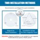 thumbnail image 5 of Luz LED para ventilador de techo Senroyal 4" 18 W 2100 lm 120 V regulable, 5 of 9