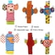 thumbnail image 5 of Paquete de 4 sonajeros para bebé, sonajeros para muñecas y calcetines para pies con cachorro y cerdito., 5 of 5