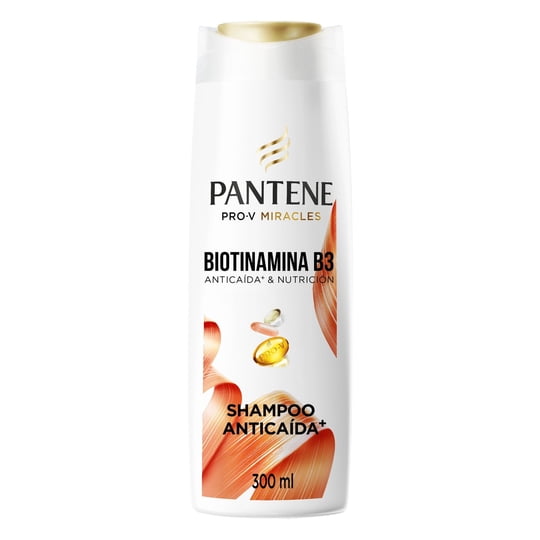 Shampoo Pantene Anticaída+ Biotinamina B3 Para Cabello Débil