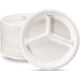 thumbnail image 1 of Plato con 3 Divisiones  24 cm Biodegradable Pack x50 und  Platos De Caña, 1 of 3