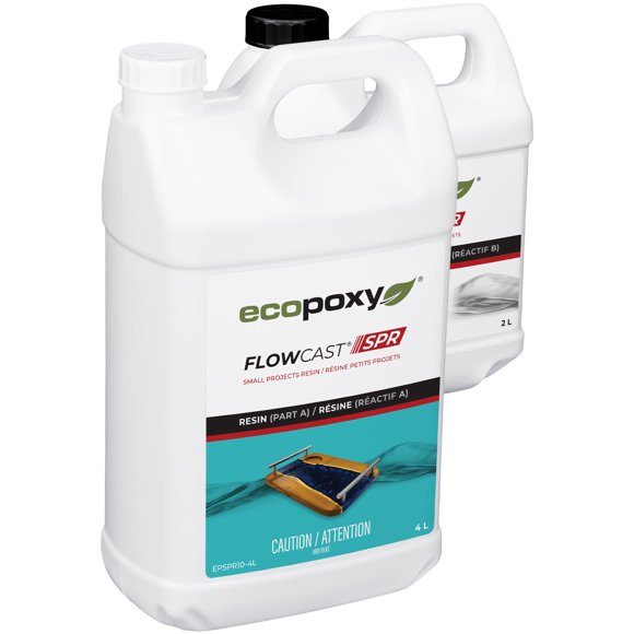 Kit de resina epoxi EcoPoxy FlowCast SPR 6 L resistente a los rayos UV