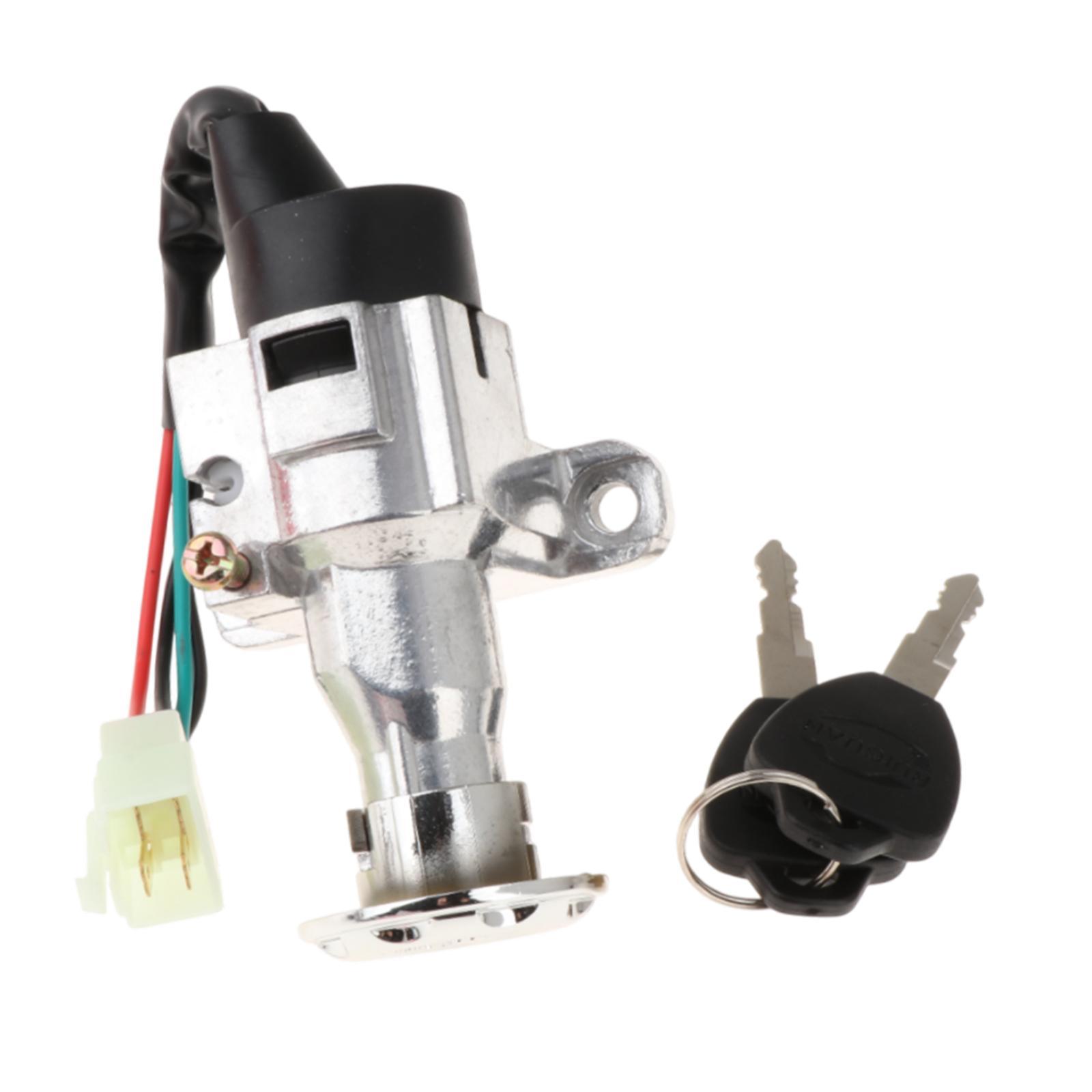 Ioensy - Kit De Bloqueo De Motocicleta Juego De Bloqueo De Encendido/Apagado De Alto Rendimiento Para Ciclomotores De 27 A 36 Mm