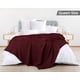 thumbnail image 3 of Blanket Utopia Bedding con forma de gofre, 100% algodón, 300 g/m², color burdeos, 3 of 3