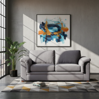 Latam Home - Sofa Ancona 3 C Tela Velvet Gris