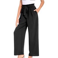Likeshop - Palazzo Tipo Lino Mujer Algodón Cintura Elasticada Verano 150