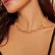 thumbnail image 4 of Collar de cadena de oro para mujer, joyería de eslabones de cadena gruesos y delicados, collares tipo gargantilla para mujer, collar tipo gargantilla de eslabones de cadena, gargantilla delicada, par, 4 of 8