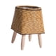 thumbnail image 2 of Cesta Tejida Soporte Para Plantas Con Patas Maceta Para Apartamento Sala De Estar Cuadrado De Marrón Claro, 2 of 3