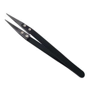 Magideal - Pinzas De Cerámica De Precisión, Herramienta Antimagnética, De Material Acero Inoxidable, Antiestático Para Soldadura De Licencia De Circuito, Dispositivo Consejos Rectos