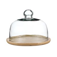 Magideal - Soporte Para Pastel Con Cúpula De Vidrio, Plato Para Servir Postre, Plato Para Pastel, Exhibición De Postre, Bandeja Para Servir Pasteles Para Tiendas Para Pastel De 8 Pulgadas