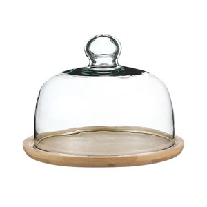 Magideal - Soporte Para Pastel Con Cúpula De Vidrio, Plato Para Servir Postre, Plato Para Pastel, Exhibición De Postre, Bandeja Para Servir Pasteles Para Tiendas Para Pastel De 8 Pulgadas
