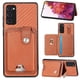 thumbnail image 1 of Funda Billetera Tejida para Samsung Galaxy S20 FE con Soporte y Tarjetero Marrón, 1 of 4