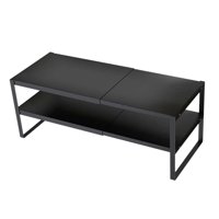 Bothyi - Soporte Para Monitor De Computadora Soporte Para Monitor Resistente Para Apartamentos Computadora Portátil De Escritorio 2 Niveles Negro