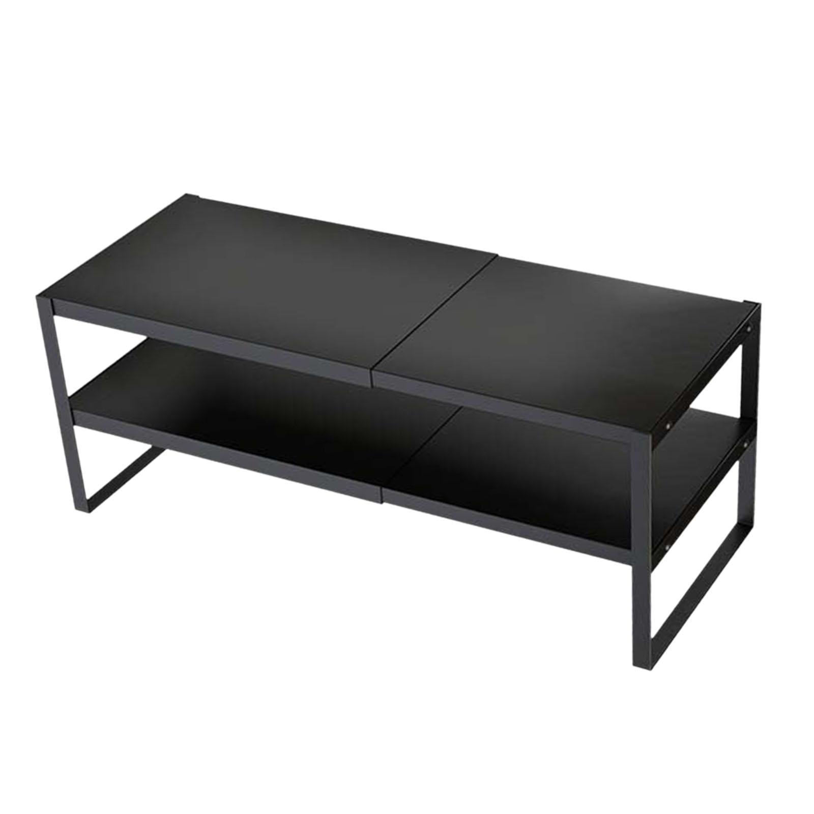 Bothyi - Soporte Para Monitor De Computadora Soporte Para Monitor Resistente Para Apartamentos Computadora Portátil De Escritorio 2 Niveles Negro