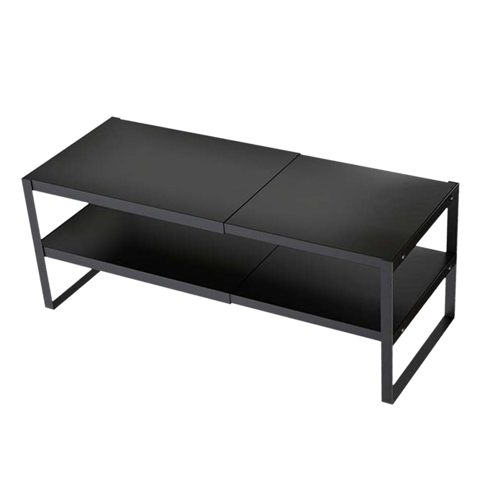 Bothyi - Soporte Para Monitor De Computadora Soporte Para Monitor Resistente Para Apartamentos Computadora Portátil De Escritorio 2 Niveles Negro