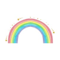Magideal - Etiqueta De La Pared De Estrella Del Arco Iris, Calcomanías De Pared, Decoración Artística Grande Y Colorida, Calcomanía Para Sala De Estar, Pasillo,