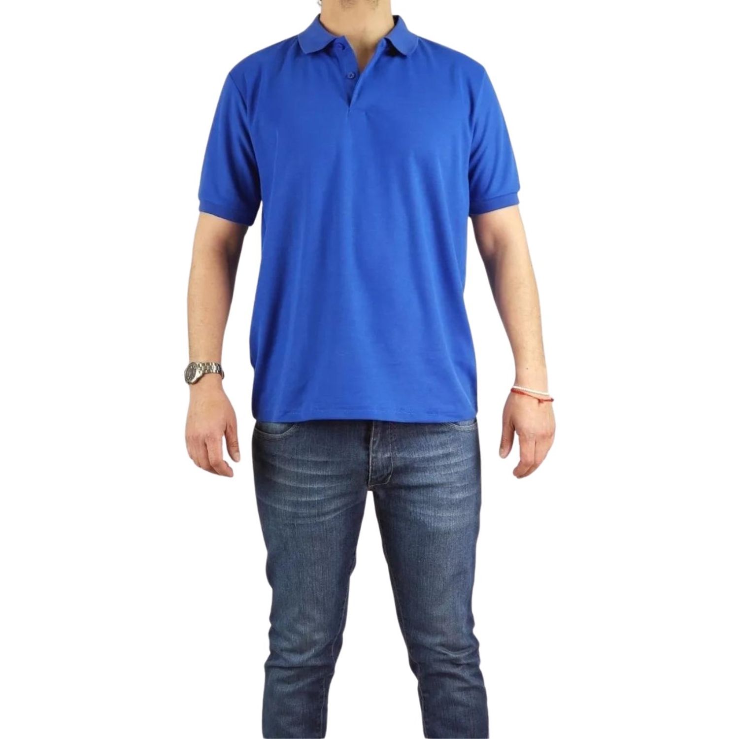 Likeshop - Polera Piqué Hombre Textura Suave Botones 001
